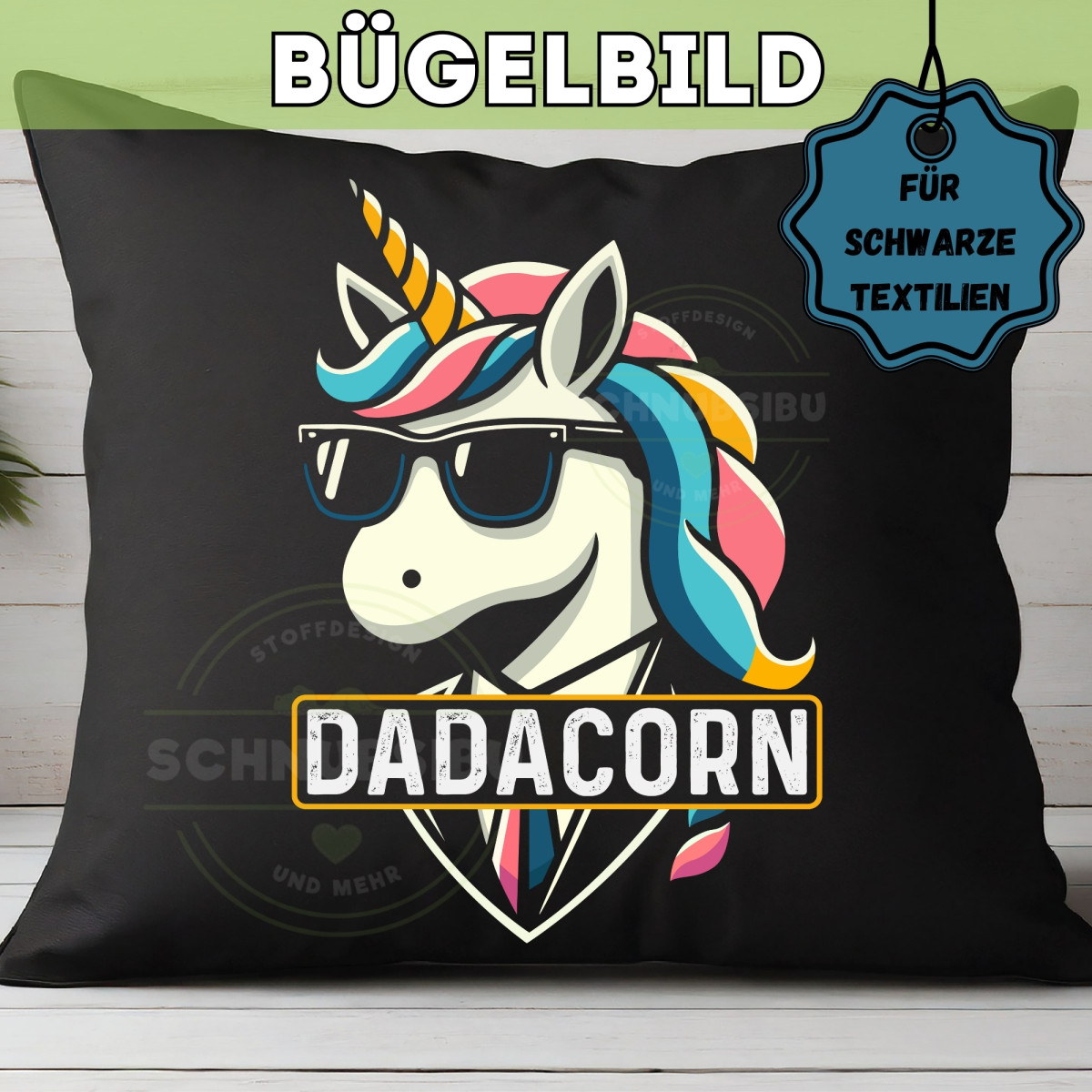 Bügelbild Dadacorn